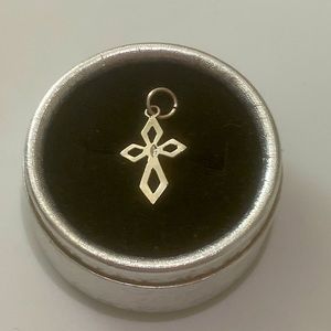 Sterling silver cross charm